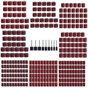 GreenZech 319pcs 3/8 1/4 1/2 Inch Sanding Bands Drums Sleeves 60 120 320 Grit Sanding Drum GreenZech 319pcs 3/8 1/4 1/2 Inch Sanding Bands Drums Sleeves 60 120 320 Grit Sanding Drum
