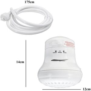 GreenZech (220V) 110/220V Instant Electric Water Heater Instant Hot Shower Head 5400W 3 Te GreenZech (220V) 110/220V Instant Electric Water Heater Instant Hot Shower Head 5400W 3 Te