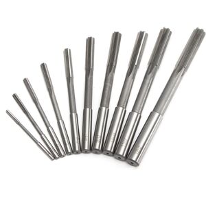 GreenZech 10pcs 3-12mm HSS Machine Reamer Set H7 Straight Shank Milling Chucking GreenZech 10pcs 3-12mm HSS Machine Reamer Set H7 Straight Shank Milling Chucking