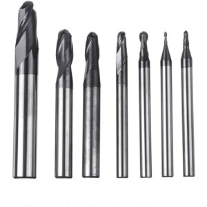 GreenZech 7pcs 4 Flutes Ball Nose End Mill Set 55 Degree CNC Milling Cutter GreenZech 7pcs 4 Flutes Ball Nose End Mill Set 55 Degree CNC Milling Cutter