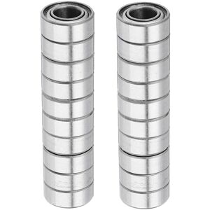 GreenZech 20Pcs 5x10x4mm Metal Sealed Shielded Deep Groove Ball Bearing GreenZech 20Pcs 5x10x4mm Metal Sealed Shielded Deep Groove Ball Bearing