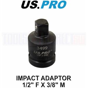 US PRO Tools Impact Socket Adaptor Step Up Adapter 1/2" Inch F to 3/8" Inch M 34 US PRO Tools Impact Socket Adaptor Step Up Adapter 1/2" Inch F to 3/8" Inch M 34