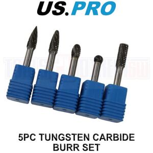 US PRO Tools 5pc 6mm Carbide Burr Set Burrs Tungsten Steel Hole Enlarger 7074 US PRO Tools 5pc 6mm Carbide Burr Set Burrs Tungsten Steel Hole Enlarger 7074