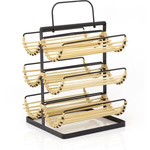 Carousel Home Iron And Rattan 6 Wine Bottle Storage Wine Rack Wine Bottle Holder Free Standi Carousel Home Iron And Rattan 6 Wine Bottle Storage Wine Rack Wine Bottle Holder Free Standi