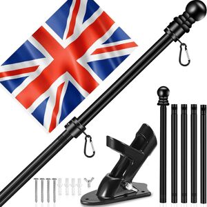 Unbranded Mounted Mount Telescopic Flag Pole Top Gold Ball Aluminum Flagpole Unbranded Mounted Mount Telescopic Flag Pole Top Gold Ball Aluminum Flagpole