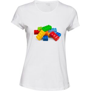 Gildan (2XL) Colourful Lego Building Blocks Brick Fun Toys White Ladies Women T Shirt T Gildan (2XL) Colourful Lego Building Blocks Brick Fun Toys White Ladies Women T Shirt T