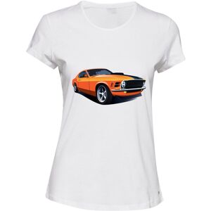 Gildan (XL) American Classic Muscle Car Ford Mustang GT White Ladies Women T Shirt Tee Gildan (XL) American Classic Muscle Car Ford Mustang GT White Ladies Women T Shirt Tee