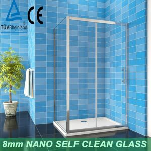 AICA (Door width: 1400mm 8mm NANO self clean glass; Side Panel: no side panel; tray: AICA (Door width: 1400mm 8mm NANO self clean glass; Side Panel: no side panel; tray: