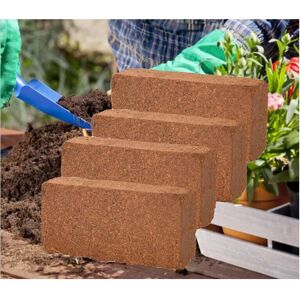 Rowan 4 Coco Peat Bricks Compost Block 10L Coconut Potting Fibre Compressed Rowan 4 Coco Peat Bricks Compost Block 10L Coconut Potting Fibre Compressed