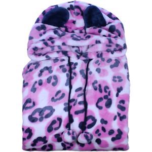 (Pink, Large - UK 16/18) Slenderella Ladies Soft Mink Fleece Animal Print Hooded (Pink, Large - UK 16/18) Slenderella Ladies Soft Mink Fleece Animal Print Hooded
