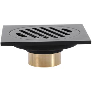 Tlily 4 Inch Square Shower Drain with Removable Cover Grate, Brass Anti Clogging and O Tlily 4 Inch Square Shower Drain with Removable Cover Grate, Brass Anti Clogging and O