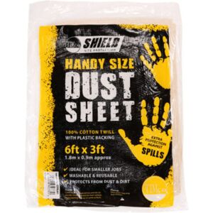 Timco Laminated Cotton Twill Dust Sheet - 6ft x 3ft (1 Bag) Timco Laminated Cotton Twill Dust Sheet - 6ft x 3ft (1 Bag)