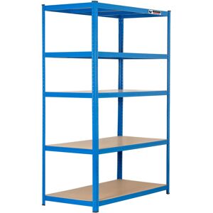 Rhino 5 Bays 180x120x60cm Blue Boltless Garage Shelving Unit 1000kg Rhino 5 Bays 180x120x60cm Blue Boltless Garage Shelving Unit 1000kg