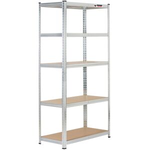 Rhino 5 Bays 180x90x45cm Galvanised Boltless Garage Shelving Unit 1000kg Rhino 5 Bays 180x90x45cm Galvanised Boltless Garage Shelving Unit 1000kg