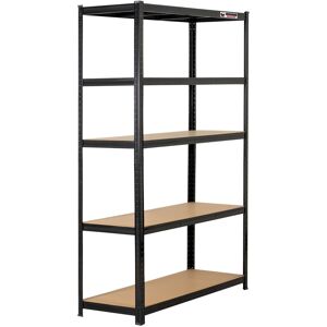 Rhino 5 Bays 180x120x45cm Black Boltless Garage Shelving Unit 1000kg Rhino 5 Bays 180x120x45cm Black Boltless Garage Shelving Unit 1000kg