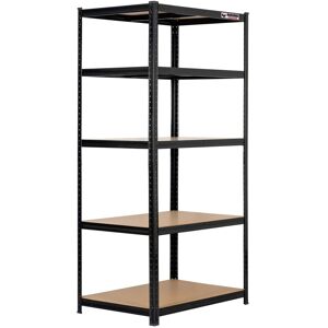 Rhino 5 Bays 180x90x60cm Black Boltless Garage Shelving Unit 1000kg Rhino 5 Bays 180x90x60cm Black Boltless Garage Shelving Unit 1000kg