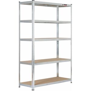 Rhino 5 Bays 180x120x45cm Galvanised Boltless Garage Shelving Unit 1000kg Rhino 5 Bays 180x120x45cm Galvanised Boltless Garage Shelving Unit 1000kg