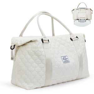 Maxpower (White) Large Duffle Tote Bag Weekender Carry on Overnight Bags for Women Travel Maxpower (White) Large Duffle Tote Bag Weekender Carry on Overnight Bags for Women Travel