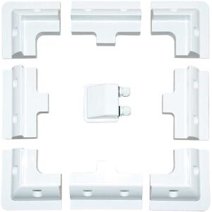 LOWENERGIE Solar Panel Mounting Brackets (4 Corners, 4 Sides and Cable Entry, Wh LOWENERGIE Solar Panel Mounting Brackets (4 Corners, 4 Sides and Cable Entry, Wh