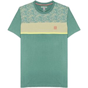 (S, Trekking Green) Lambretta Mens Paisley Panel Short Sleeve Crew Neck Cotton T (S, Trekking Green) Lambretta Mens Paisley Panel Short Sleeve Crew Neck Cotton T