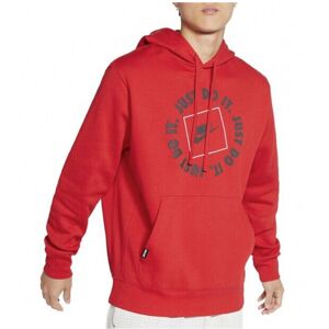 (L) NIKE Mens Fleece Hoodie JDI Hooded Sweatshirt Red (L) NIKE Mens Fleece Hoodie JDI Hooded Sweatshirt Red