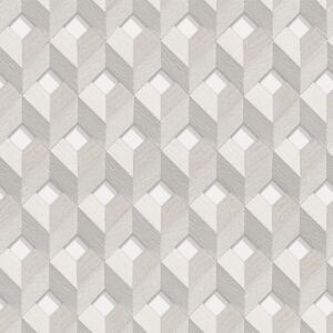 Design ID Embellish Cube Design Silver Wallpaper DE120131 Design ID Embellish Cube Design Silver Wallpaper DE120131