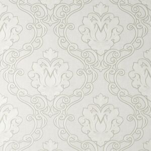 Fine Decor Vymura Florentine Damask White Wallpaper - Wallpaper Fine Decor Vymura Florentine Damask White Wallpaper - Wallpaper
