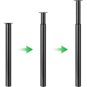 Unbranded 710-1100MM Adjustable Kitchen Worktop/Desk Bar Table Leg 60mm Bar Unbranded 710-1100MM Adjustable Kitchen Worktop/Desk Bar Table Leg 60mm Bar