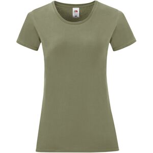 (XS, Classic Olive) Fruit Of The Loom Womens/Ladies Iconic T-Shirt (XS, Classic Olive) Fruit Of The Loom Womens/Ladies Iconic T-Shirt