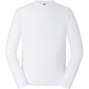 (XL, White) Russell Mens Classic Long-Sleeved T-Shirt (XL, White) Russell Mens Classic Long-Sleeved T-Shirt