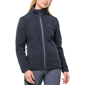 (M, Graphite) Jack Wolfskin Womens Kammweg Pile Full Zip High Neck Fleece Jacket (M, Graphite) Jack Wolfskin Womens Kammweg Pile Full Zip High Neck Fleece Jacket