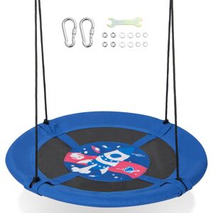 Costway Kids Saucer Tree Swing W/ Adjustable Hanging Ropes & Cute Patterns Costway Kids Saucer Tree Swing W/ Adjustable Hanging Ropes & Cute Patterns