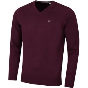 (2XL, French Burgundy) Calvin Klein Mens 2022 V-Neck Soft Cotton Easy Care Golf (2XL, French Burgundy) Calvin Klein Mens 2022 V-Neck Soft Cotton Easy Care Golf