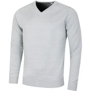 (M, Light Blue Marl) Calvin Klein Mens 2022 V-Neck Soft Cotton Easy Care Golf Sw (M, Light Blue Marl) Calvin Klein Mens 2022 V-Neck Soft Cotton Easy Care Golf Sw