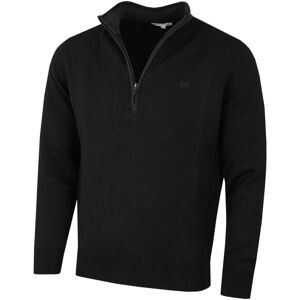 (2XL, Blackout) Calvin Klein Mens 2021 Knit Cotton 1/2 Zip Golf CK Top Sweater (2XL, Blackout) Calvin Klein Mens 2021 Knit Cotton 1/2 Zip Golf CK Top Sweater