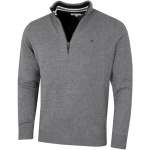 (XXXXL, Grey Marl Sport) Calvin Klein Mens 2023 Knit Cotton 1/2 Zip Golf CK Top (XXXXL, Grey Marl Sport) Calvin Klein Mens 2023 Knit Cotton 1/2 Zip Golf CK Top