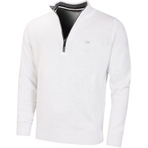 (XXXXXL, White Sport) Calvin Klein Mens 2023 Knit Cotton 1/2 Zip Golf CK Top Swe (XXXXXL, White Sport) Calvin Klein Mens 2023 Knit Cotton 1/2 Zip Golf CK Top Swe
