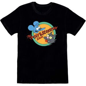 (M, Black/Yellow/Blue) The Simpsons Unisex Adult Itchy And Scratchy Show T-Shirt (M, Black/Yellow/Blue) The Simpsons Unisex Adult Itchy And Scratchy Show T-Shirt
