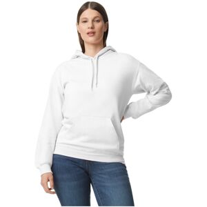 (M, White) Gildan Unisex Adult Softstyle Plain Fleece Midweight Hoodie (M, White) Gildan Unisex Adult Softstyle Plain Fleece Midweight Hoodie