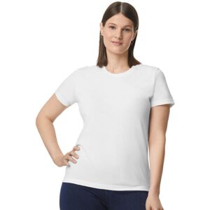 (S, White) Gildan Womens/Ladies Softstyle Plain Midweight T-Shirt (S, White) Gildan Womens/Ladies Softstyle Plain Midweight T-Shirt