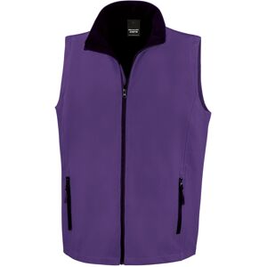 (M, Purple/Black) Result Mens Printable Softshell Body Warmer (M, Purple/Black) Result Mens Printable Softshell Body Warmer