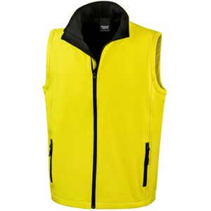 (4XL, Yellow/Black) Result Mens Printable Softshell Body Warmer (4XL, Yellow/Black) Result Mens Printable Softshell Body Warmer