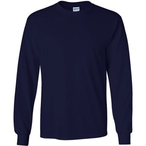 (2XL, Navy) Gildan Mens Plain Crew Neck Ultra Cotton Long Sleeve T-Shirt (2XL, Navy) Gildan Mens Plain Crew Neck Ultra Cotton Long Sleeve T-Shirt