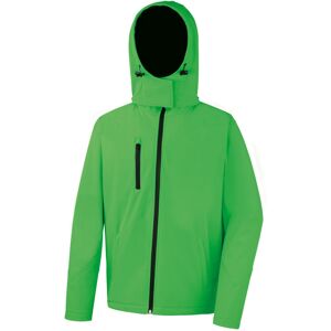 (M, Vivid Green/Black) Result Core Mens Lite Hooded Softshell Jacket (M, Vivid Green/Black) Result Core Mens Lite Hooded Softshell Jacket