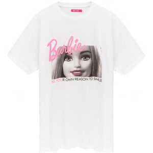 (M, White/Grey/Pink) Barbie Womens/Ladies Be You Oversized T-Shirt (M, White/Grey/Pink) Barbie Womens/Ladies Be You Oversized T-Shirt