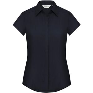 (4XL, French Navy) Russell Collection Ladies Cap Sleeve Polycotton Easy Care Fit (4XL, French Navy) Russell Collection Ladies Cap Sleeve Polycotton Easy Care Fit