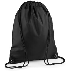 (One Size, Black) Bagbase Premium Drawstring Bag (One Size, Black) Bagbase Premium Drawstring Bag
