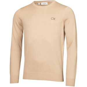 (XXXL, Latte) Calvin Klein Mens Round Neck Tour Durable Soft Golf Sweater (XXXL, Latte) Calvin Klein Mens Round Neck Tour Durable Soft Golf Sweater