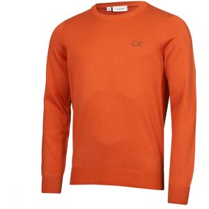 (XXXXL, Orange) Calvin Klein Mens Round Neck Tour Durable Soft Golf Sweater (XXXXL, Orange) Calvin Klein Mens Round Neck Tour Durable Soft Golf Sweater