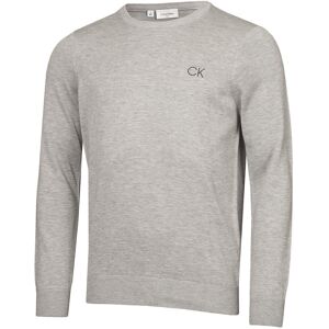 (L, Silver) Calvin Klein Mens Round Neck Tour Durable Soft Golf Sweater (L, Silver) Calvin Klein Mens Round Neck Tour Durable Soft Golf Sweater